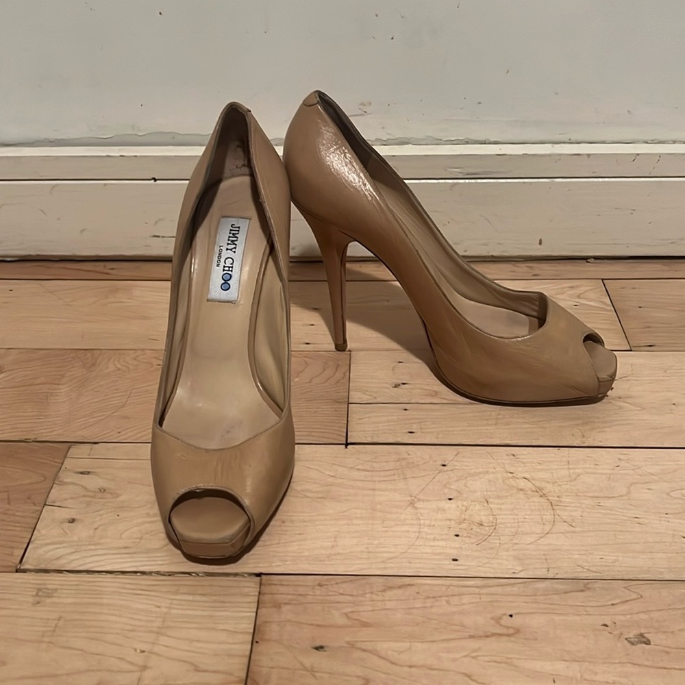 Jimmy Choo Peep Toe Pumps size 40